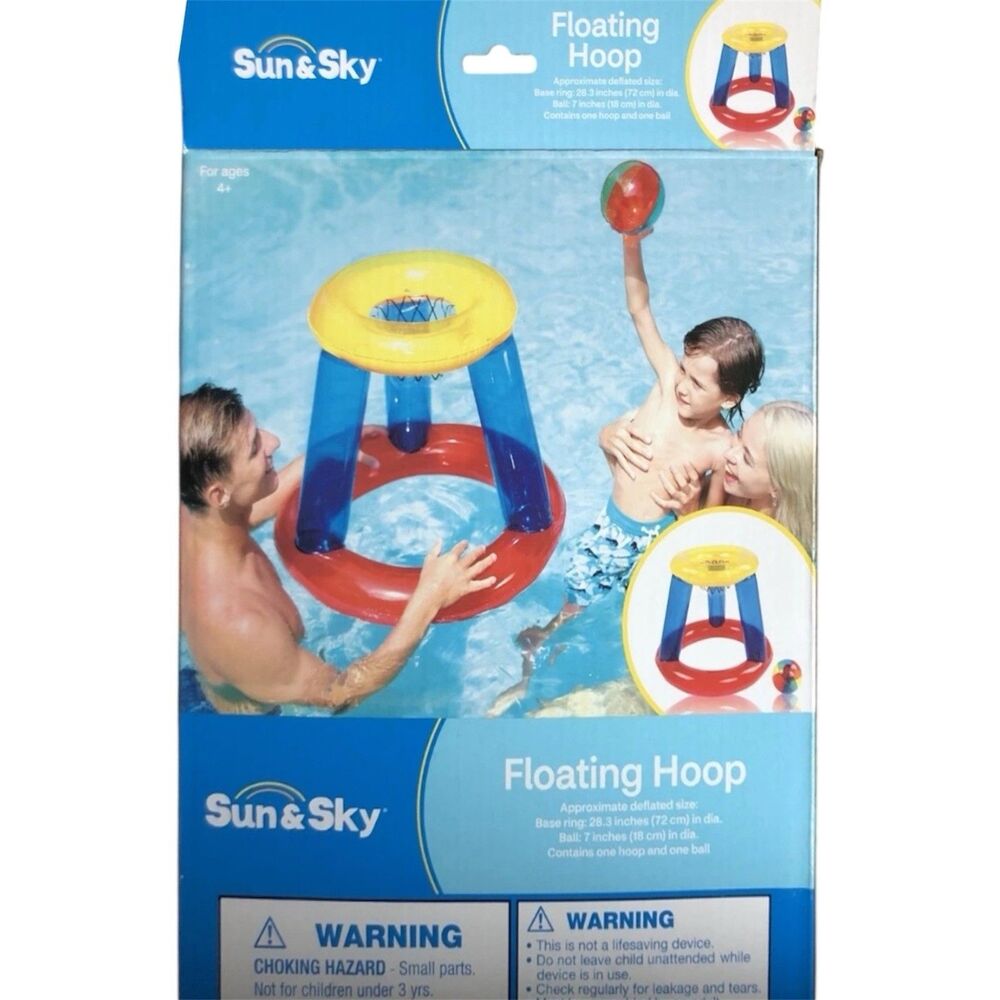 Sun & Sky Floating Hoop Pool Basketball Inflatable Hoop